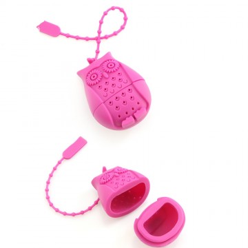 Leuke silicone thee ei uil thee filter diffuser draagbare herbruikbare theezeefje spice losse thee blad kruiden